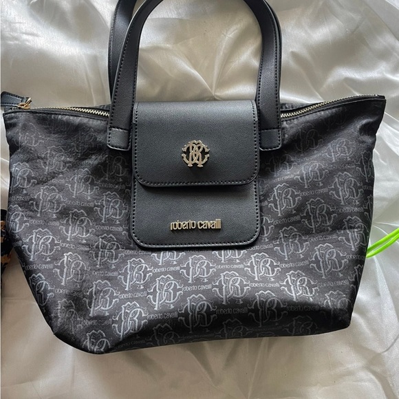 roberto cavalli top handle tote bag - Picture 8 of 10